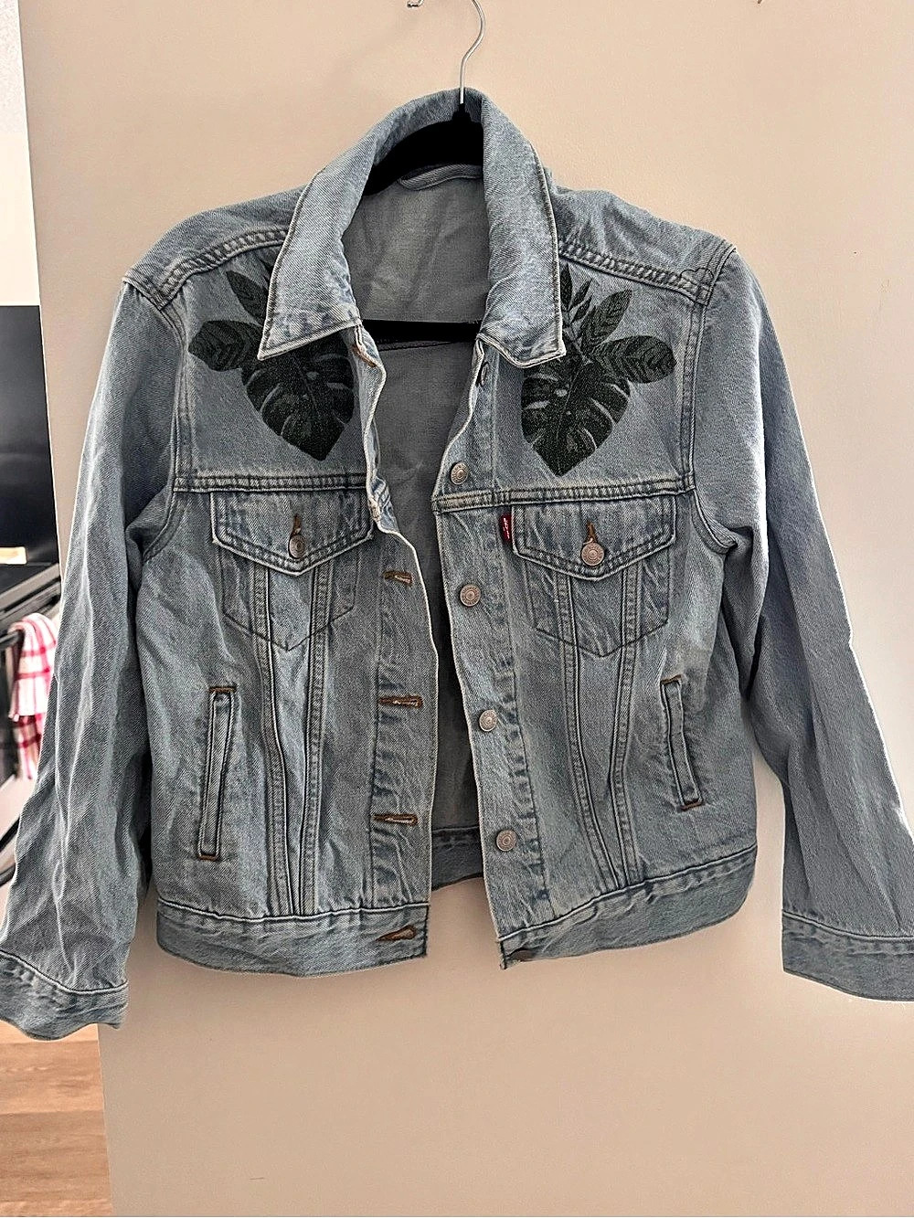 Levi's Palm Denim Trucker Jacket Graphic Jacket XS